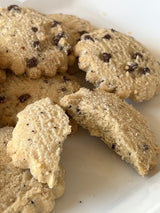 Espresso Chocolate Chip Shortbread Cookies - Dancing Deer Baking Company