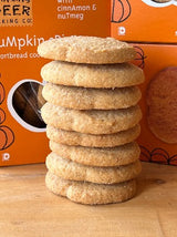 Pumpkin Spice Shortbread Cookies - Dancing Deer Baking Company