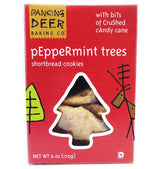 Peppermint Trees Shortbread Cookies - Dancing Deer Baking Company