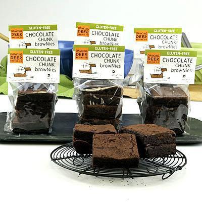 Gluten-Free Chocolate Chunk Brownie (Half Case) - Dancing Deer Baking Company