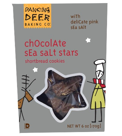 Chocolate Sea Salt Stars - Dancing Deer Baking Company