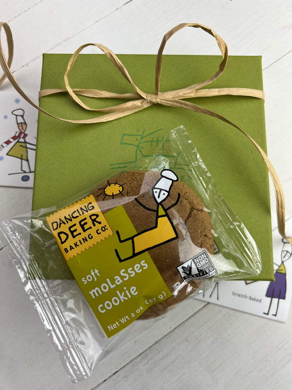 Single-Serve Molasses Clove Cookies (4 Wrapped Cookies) - Dancing Deer Baking Company
