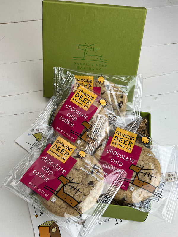 Single-Serve Chocolate Chip Cookies (4 pack ) - Dancing Deer Baking Company