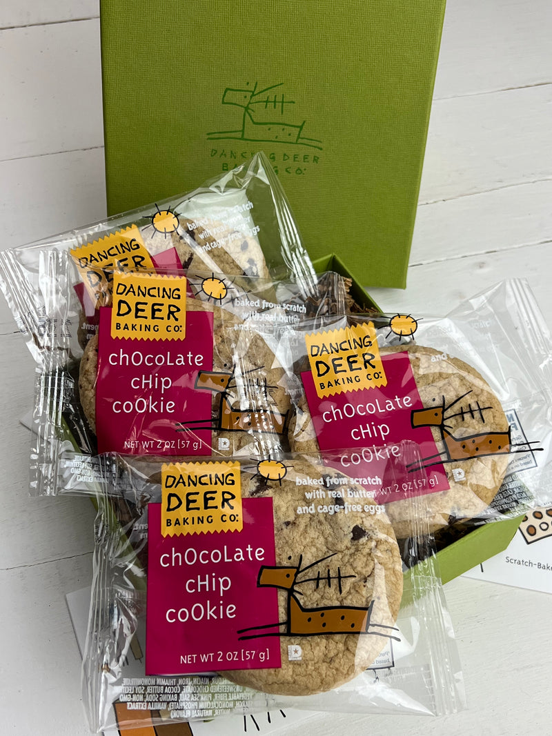 Single-Serve Chocolate Chip Cookies (4 pack ) - Dancing Deer Baking Company