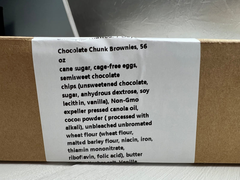 Chocolate Chunk Brownie Half Sheets - Dancing Deer Baking Company