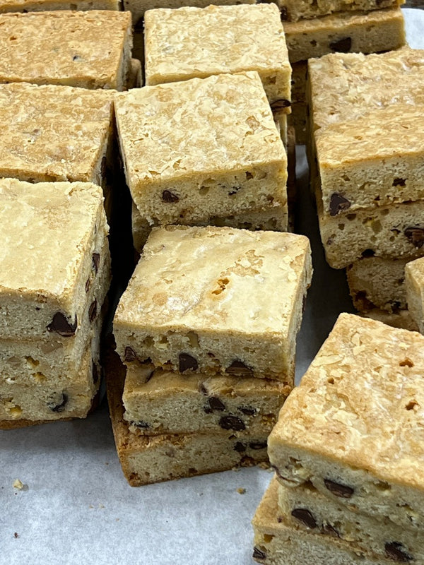 Walnut Blondie Bar (Case) - Dancing Deer Baking Company