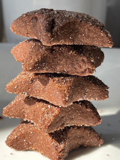 Chocolate Sea Salt Stars - Dancing Deer Baking Company