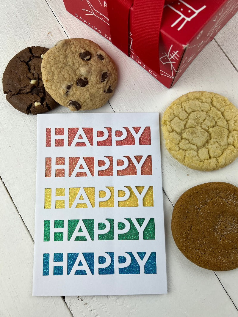 Happy Birthday Chewy Cookie Sampler - Dancing Deer Baking Company