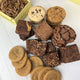 Bachata Gift Tower - Classic Baker's Best Cookie and Brownie Gift Box (30 Cookies, 16 Brownies)