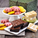 Grand Jete Gift Assortment - Spring Easter Holiday Basket Gift Assortment Cookie and Brownie Gift Box (20 Cookies, 8 Brownies)